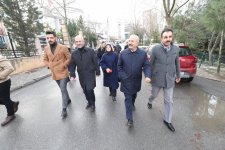 Başkanlar esnaf turu  için Yenikent’te