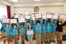 Gebzeli öğrencilere karneleri protokolden