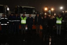 Gebze’de karla mücadele çalışmaları sürüyor