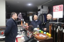 Başkanlardan İstasyon’da Esnaf Turu