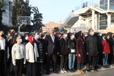 Kaymakam Güler ve Başkan Büyükgöz  Can Açıkgöz İmam Hatip Lisesi’nde