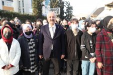 Kaymakam Güler ve Başkan Büyükgöz  Can Açıkgöz İmam Hatip Lisesi’nde