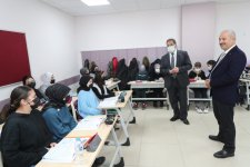 Kaymakam Güler ve Başkan Büyükgöz  Can Açıkgöz İmam Hatip Lisesi’nde