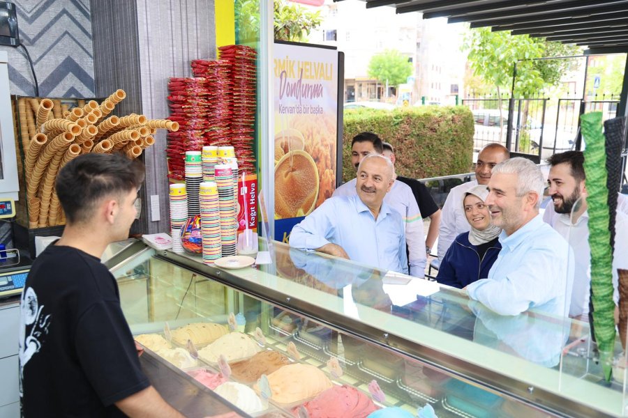 Beş Başkan Barış Mahallesi Esnafıyla Buluştu