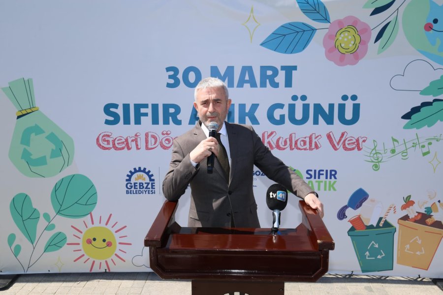 Gebze’de öğrencilerden “Sıfır Atık” Projesine destek yürüyüşü