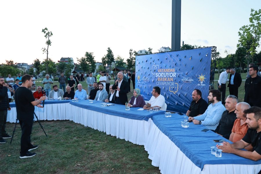 “Vatandaş Soruyor, Başkan Cevaplıyor” Programı Gebze Millet Bahçesi’nde Gerçekleştirildi