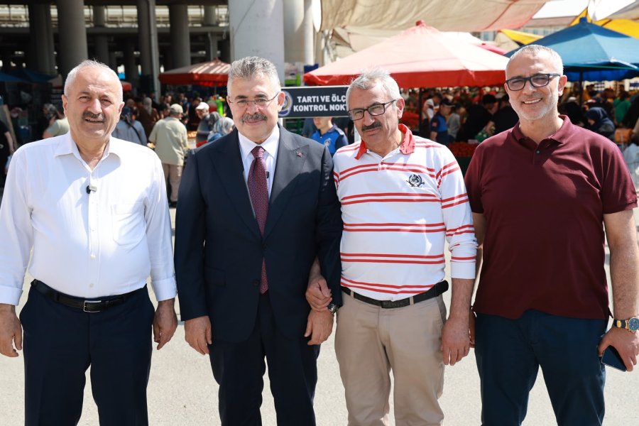 Mevlana Kapalı Pazar Yeri’nde Esnaf ve Vatandaşla Gönül Buluşması