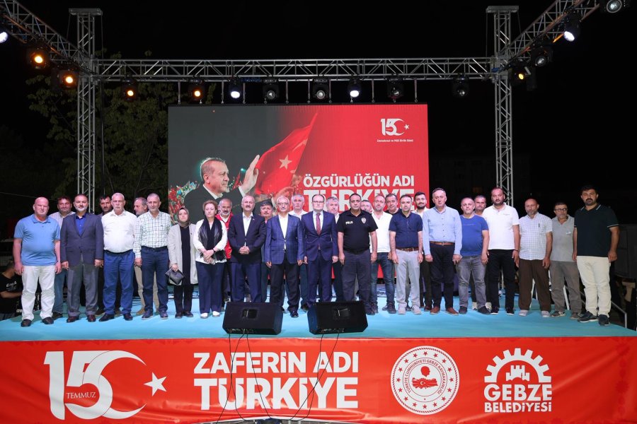 Gebze’de 15 Temmuz Coşkusu