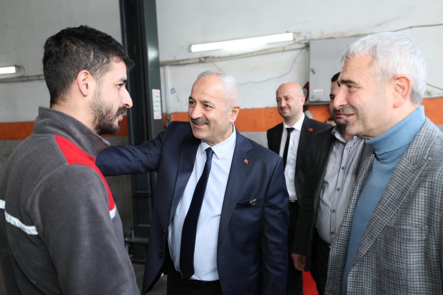 Cumhur İttifakı Başkan Adayı Büyükgöz Kocabeton Sanayi’de 