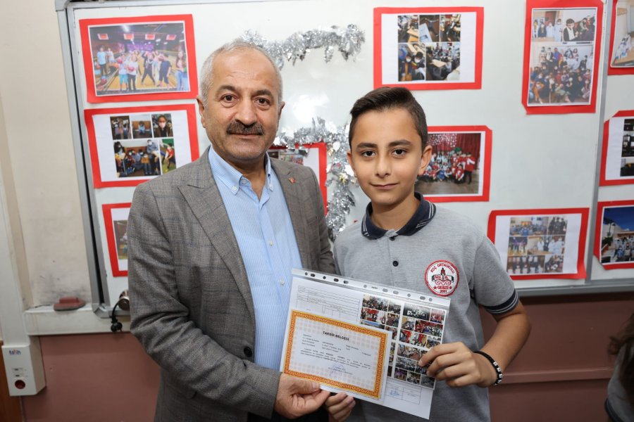 Gebzeli Öğrencilere Karneler Protokolden