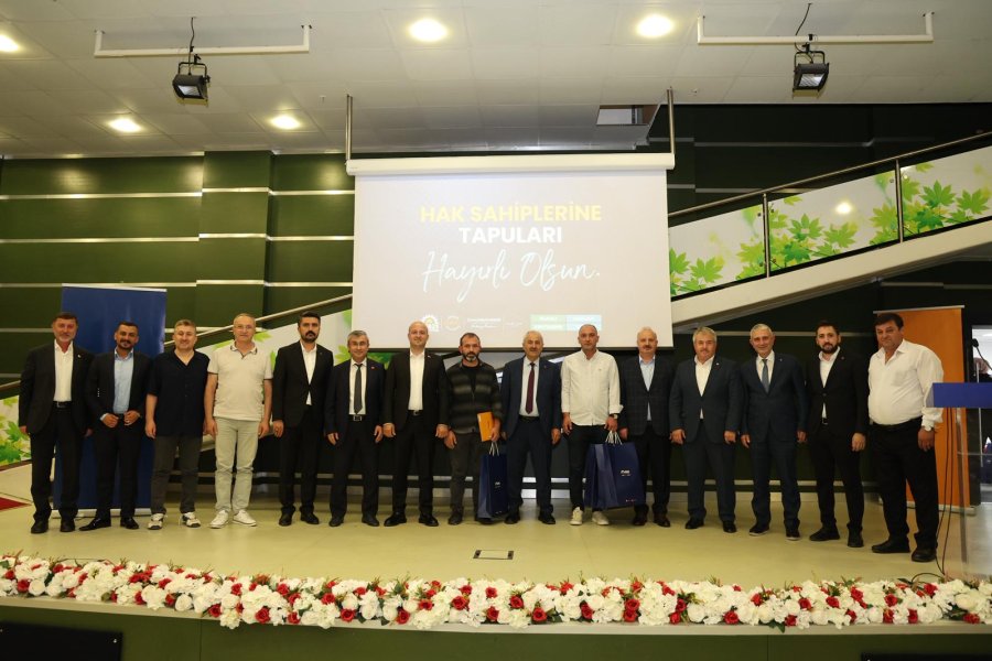 Kadıllı, Ahatlı ve Cumaköy’de 843 Hak Sahibi Tapularına Kavuştu