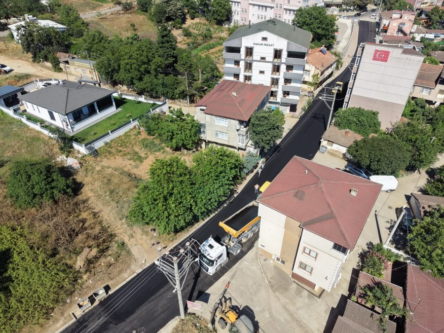 Pelitli Atatürk Caddesi’nde Asfalt Çalışması Tamamlandı