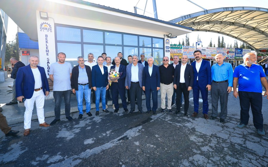 Başkan Büyükgöz’den terminal esnafına ziyaret