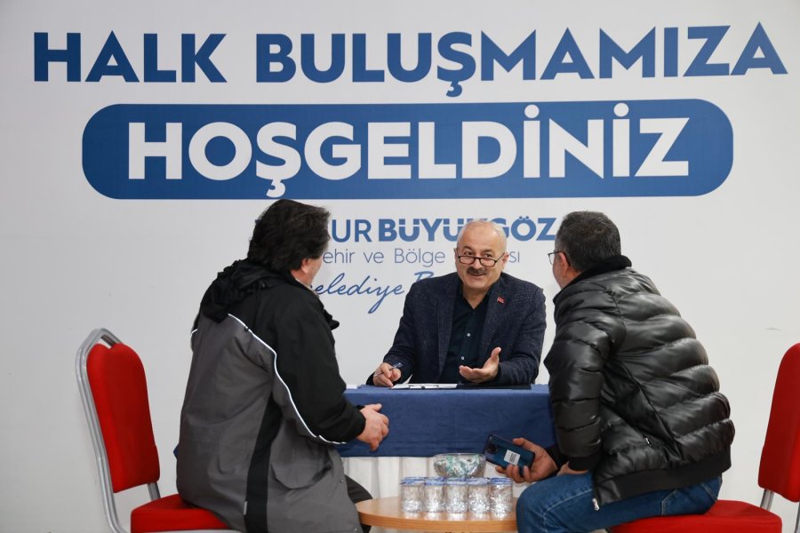 Başkan Büyükgöz Halk Buluşmasında Vatandaşlarla Bir Araya Geldi