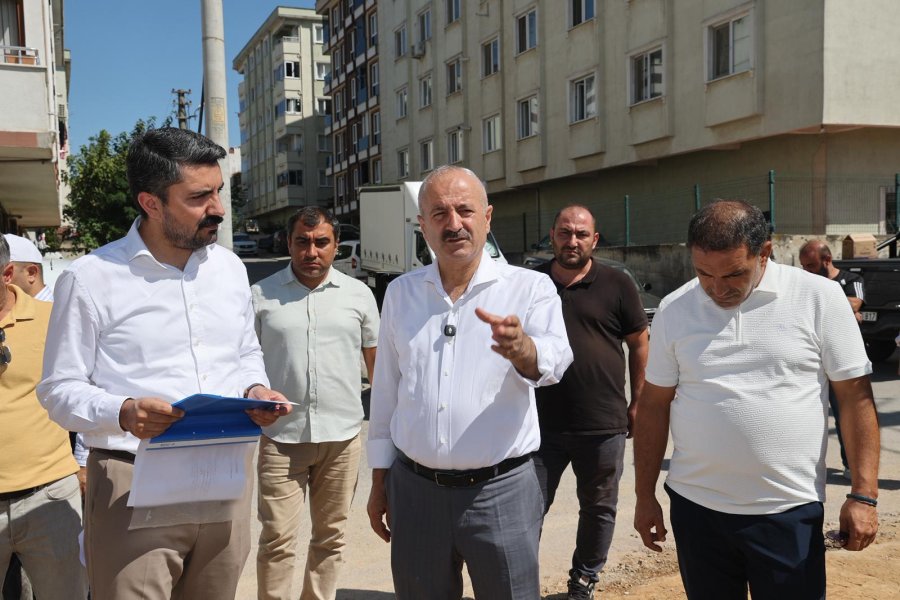 Başkan Büyükgöz Sahadaki Çalışmaları Yerinde İnceledi