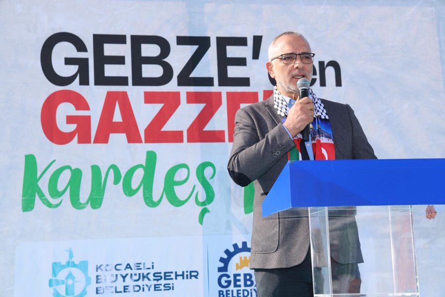 Gebze’den Gazze’ye Kardeşlik Eli: 10 Tır Yardım Dualarla Yola Çıktı