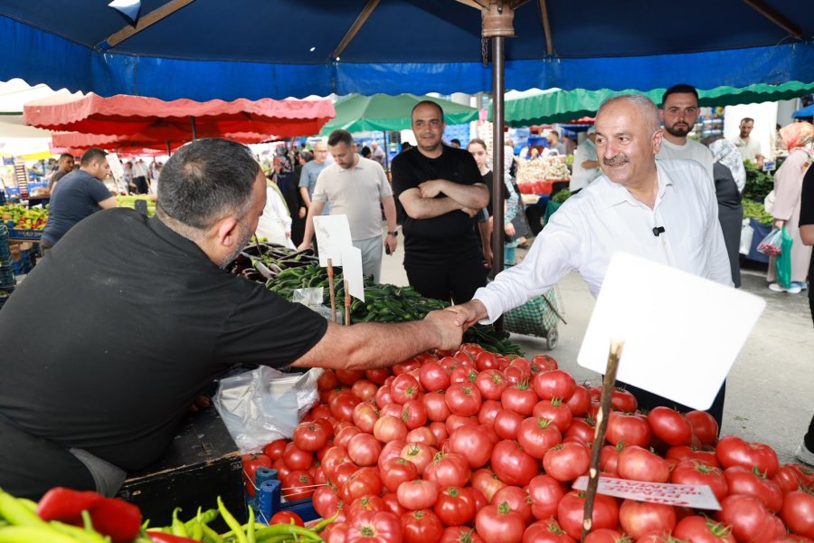 Mevlana Kapalı Pazar Yeri’nde Esnaf ve Vatandaşla Gönül Buluşması