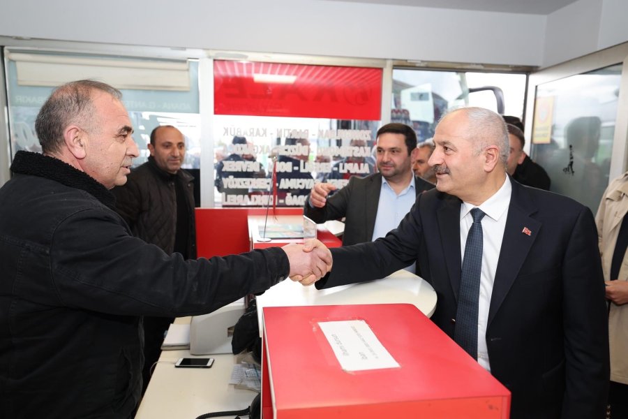 Başkan Adayı Büyükgöz Terminal Esnafına Gitti   