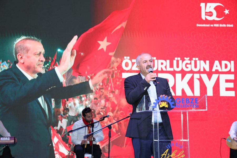 Gebze’de 15 Temmuz Coşkusu