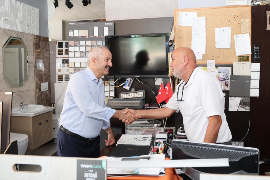 Başkan Büyükgöz’den Güzeller Mahallesi Esnafına Ziyaret