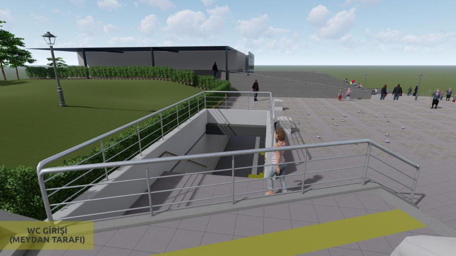 Kent Meydanındaki Önemli Çalışmada İlk Beton Atıldı