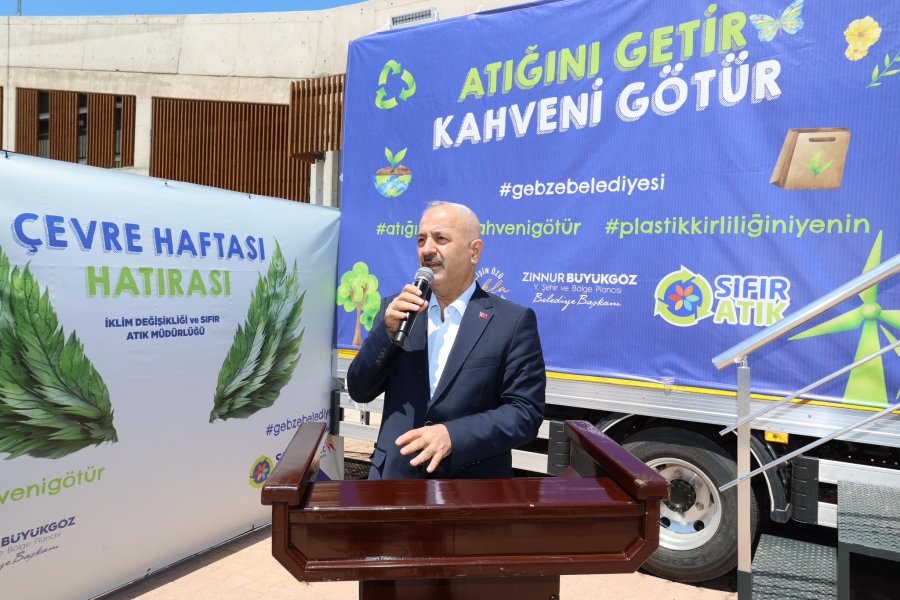 Gebze Belediyesi’nden Çevre Haftasına Özel Etkinlik: “Atığını Getir, Kahveni Götür”