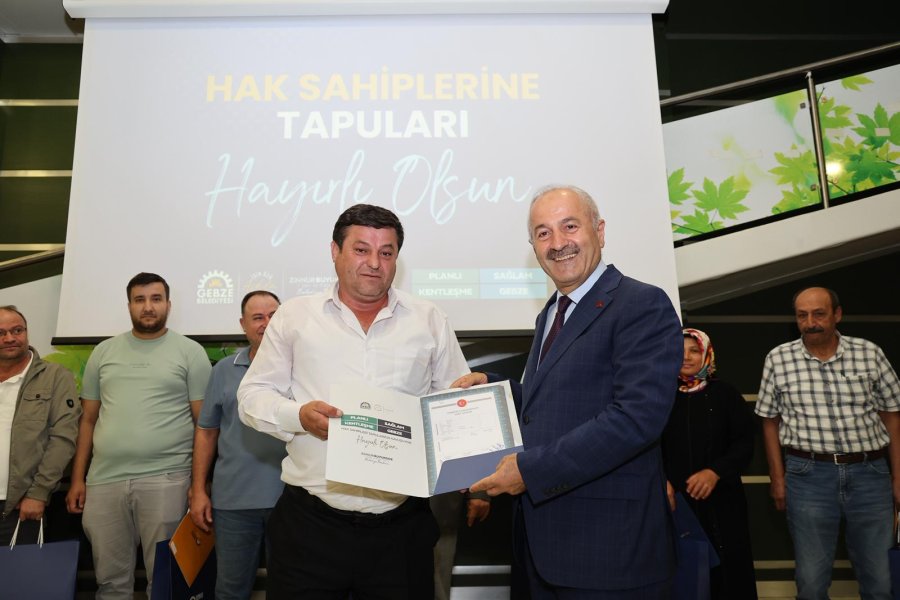 Kadıllı, Ahatlı ve Cumaköy’de 843 Hak Sahibi Tapularına Kavuştu