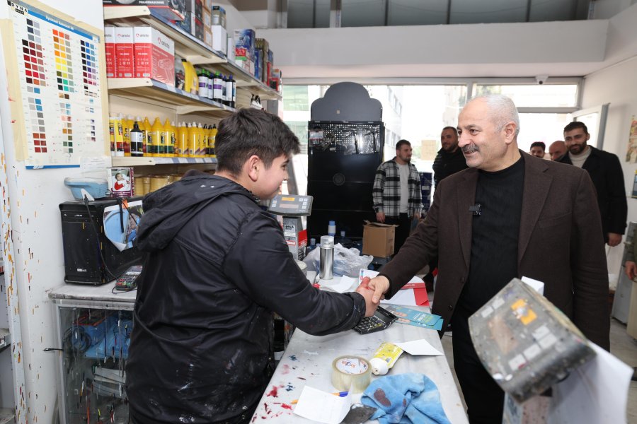 Başkan Adayı Büyükgöz’den Tatlıkuyu Esnafına Hayırlı İşler 