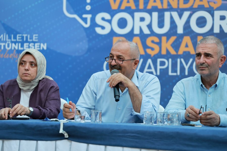 Vatandaş Soruyor, Başkan Cevaplıyor Bu Kez Çamlık Parkı'ndaydı