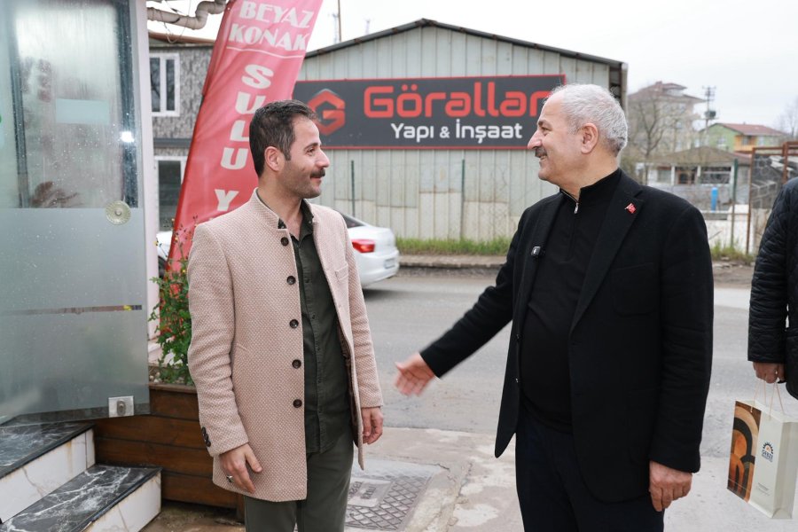 Başkan Büyükgöz Balçık Mahallesi Esnafını Ziyaret Etti