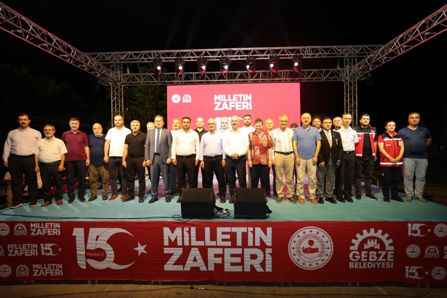 Gebze’de 15 Temmuz Coşkusu