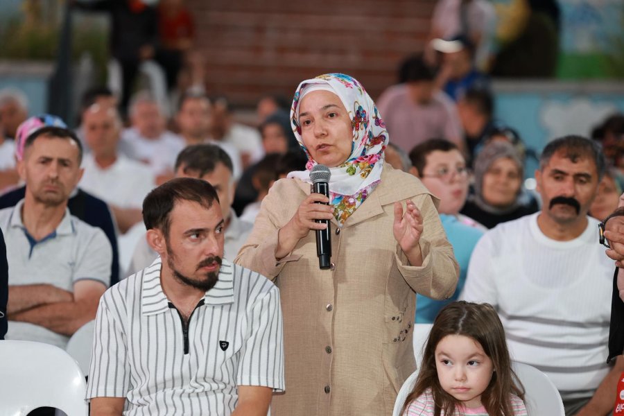 Vatandaş Soruyor, Başkan Cevaplıyor Karabağ Parkı’nda Yoğun Katılımla Gerçekleşti