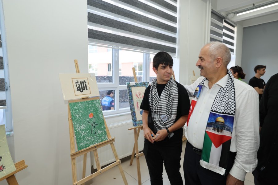 Başkan Büyükgöz Gazze Sergisi’nin Açılışını Gerçekleştirdi