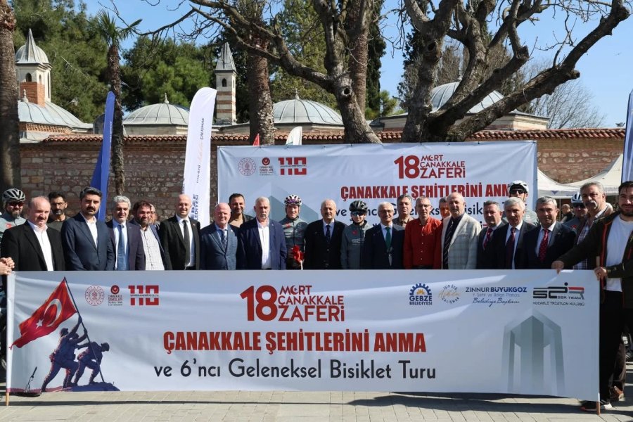 Çanakkale Zaferinin 110. Yıldönümünde; Gebze’den Çanakkale’ye Bisiklet Turu
