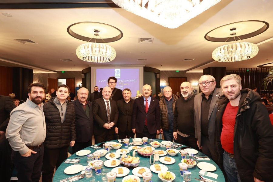 GBB BAŞKANLARI BASINI;  10 OCAK ÇALIŞAN GAZETECİLER GÜNÜNDE AĞIRLADI 