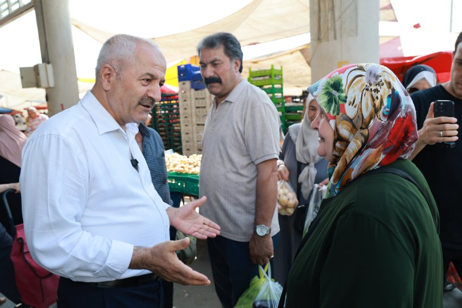 Mevlana Kapalı Pazar Yeri’nde Esnaf ve Vatandaşla Gönül Buluşması