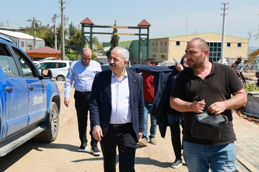 Başkan Büyükgöz Pelitli Bayraktepe Mesire Alanı’ndaki Çalışmaları Yerinde İnceledi