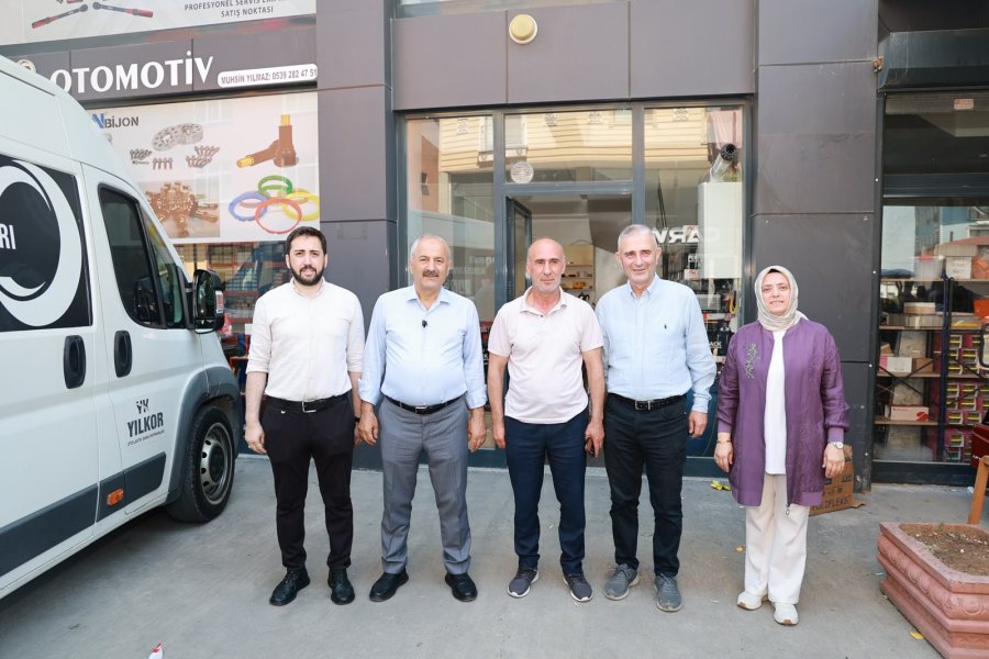 Arapçeşme’de Esnafla İstişare: Beş Başkan Namık Kemal Caddesi’ndeydi