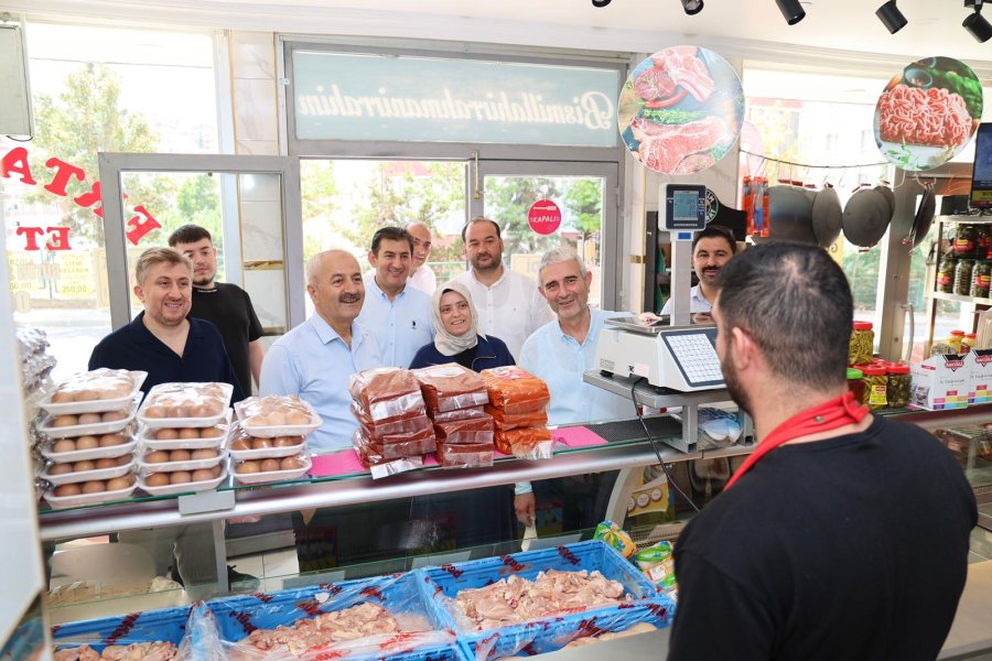 Beş Başkan Barış Mahallesi Esnafıyla Buluştu