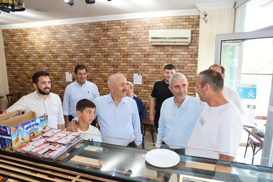 Beş Başkan Barış Mahallesi Esnafıyla Buluştu