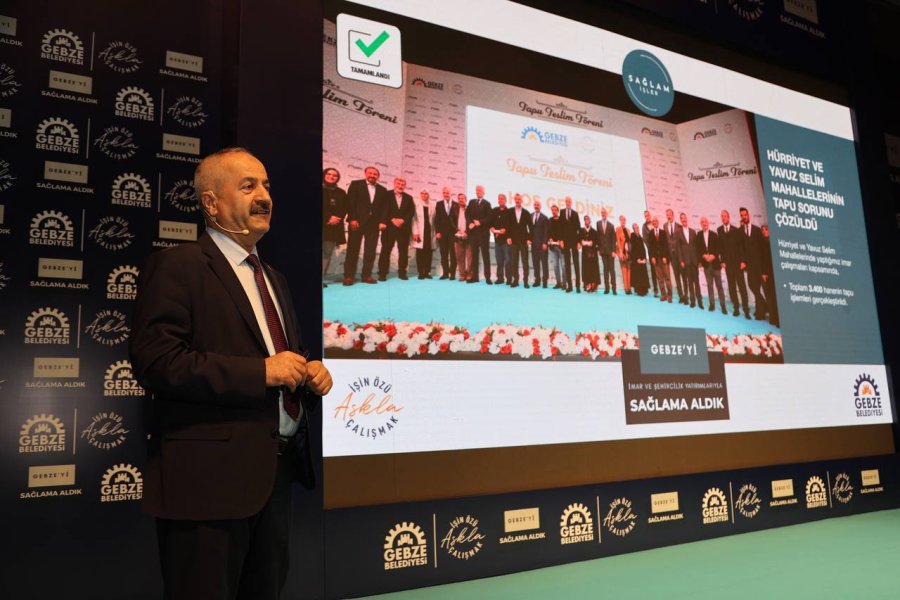 Gebze Belediyesi Hizmet ve Yatırım Dönem Toplantısında Konuşan Başkan BÜYÜKGÖZ: